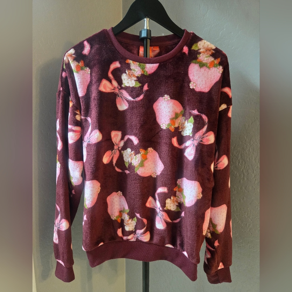 Strawberry Shortcake Plush Fleece Sweatshirt Nostalgic NWOT  Women’s SM